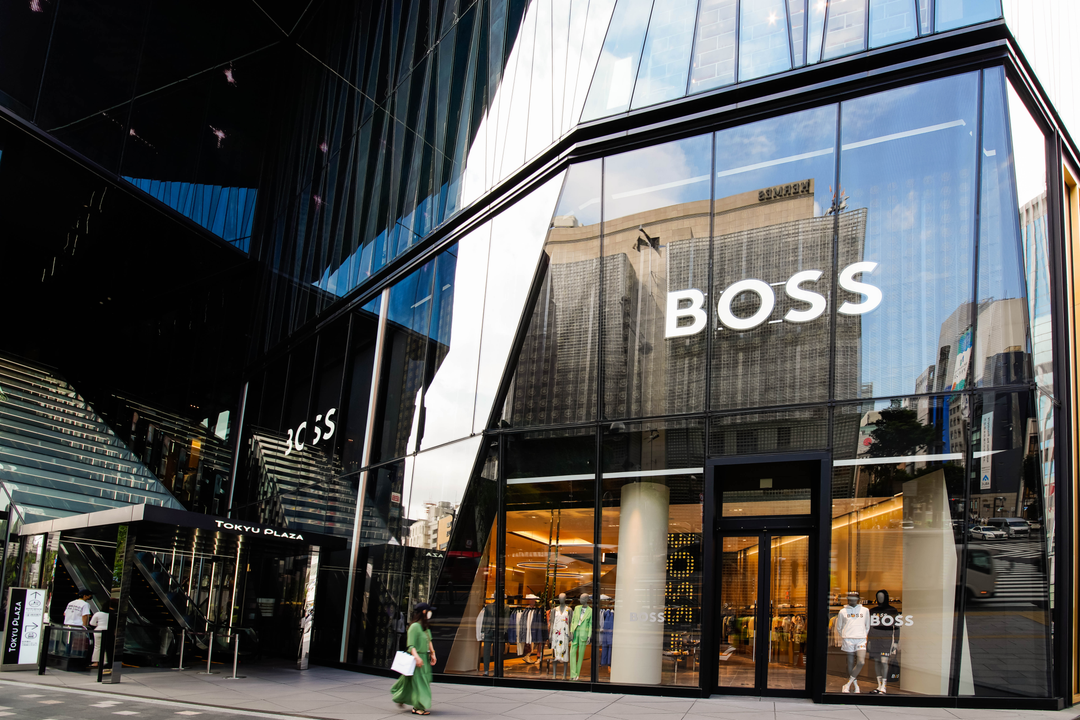 Een winkel van Boss in Tokio