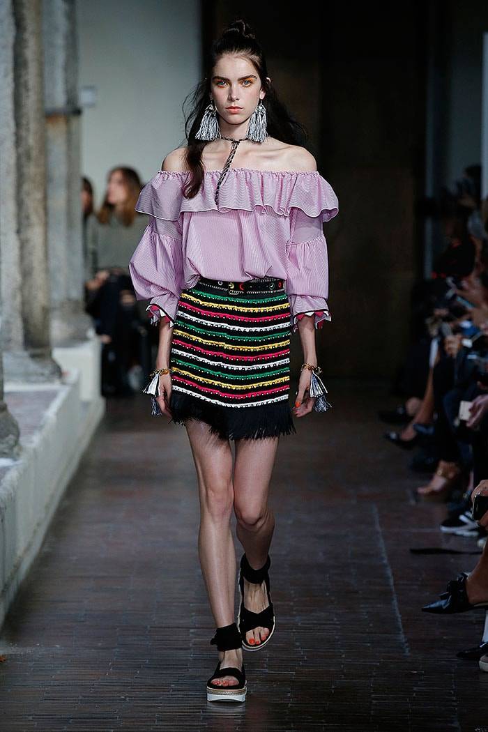 MFW: intrecci di colori e ricami per Blugirl