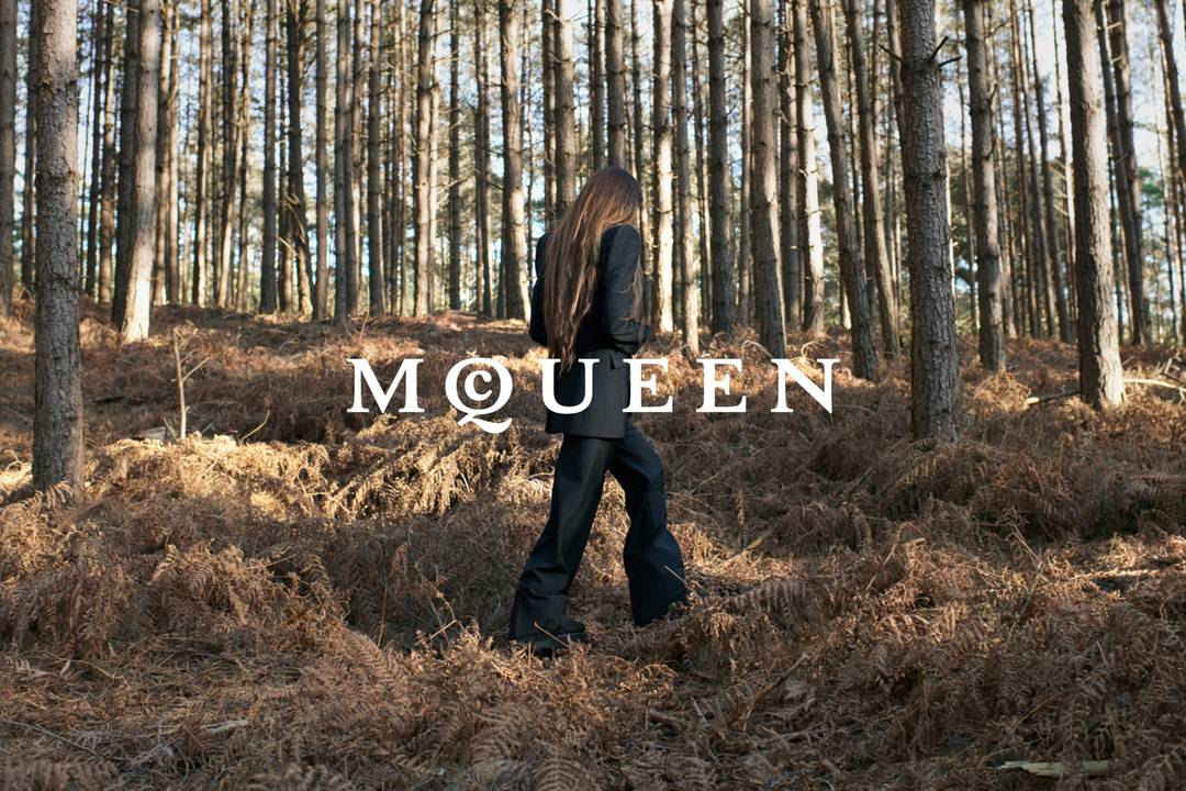 Campaign image from Seán McGirr's AW24 debut collection for Alexander McQueen