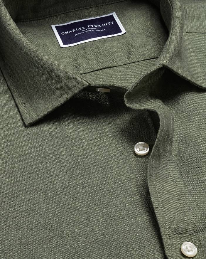 Men's Charles Tyrwhitt Pure Short Sleeve Casual Shirt | Charles Tyrwhitt