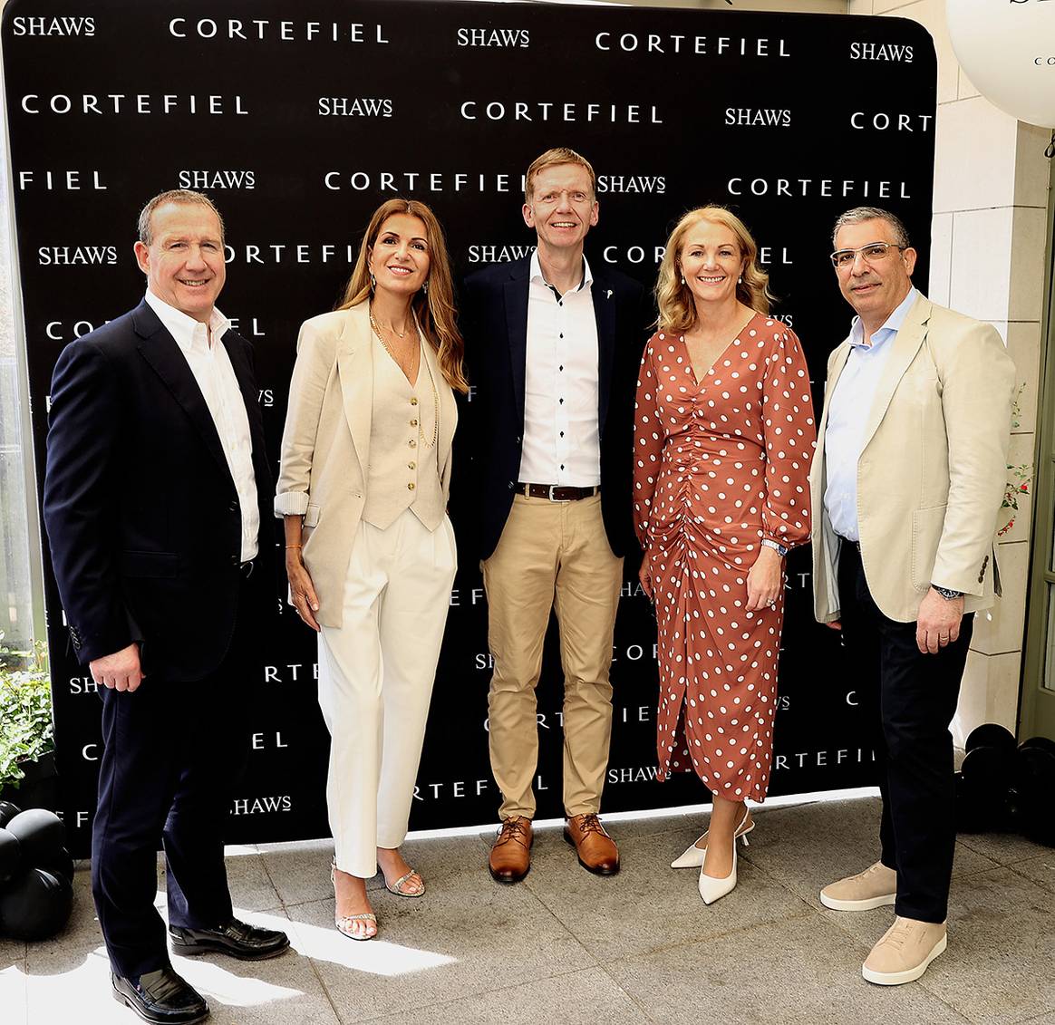 Presentación de la asociación de Cortefiel y Shaws Department Stores en Irlanda, el 30 de abril de 2025.