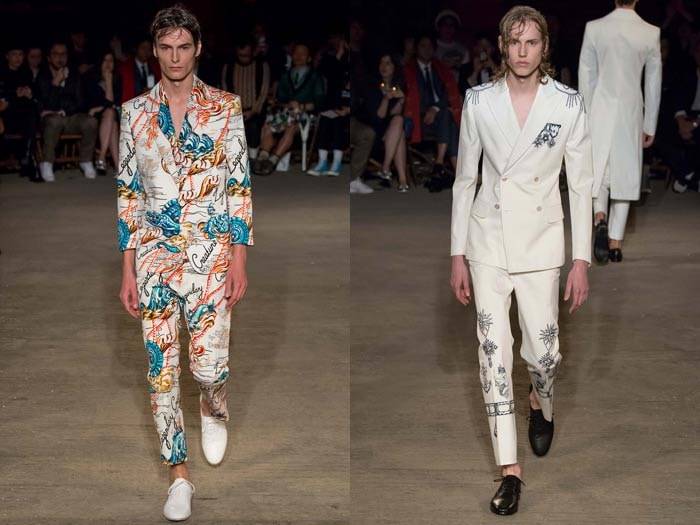 Tattoos, nautical theme for Alexander McQueen collection