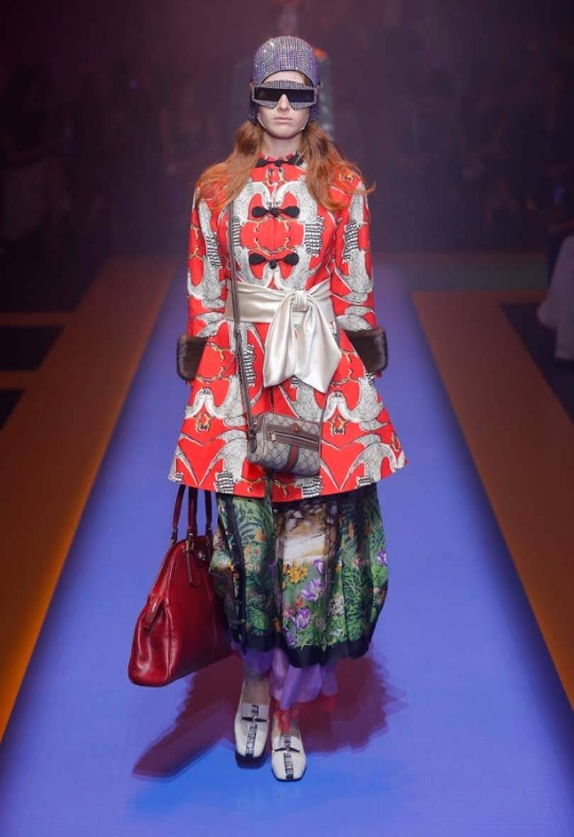 Gucci returns to the 80s at Milan Fashion Week