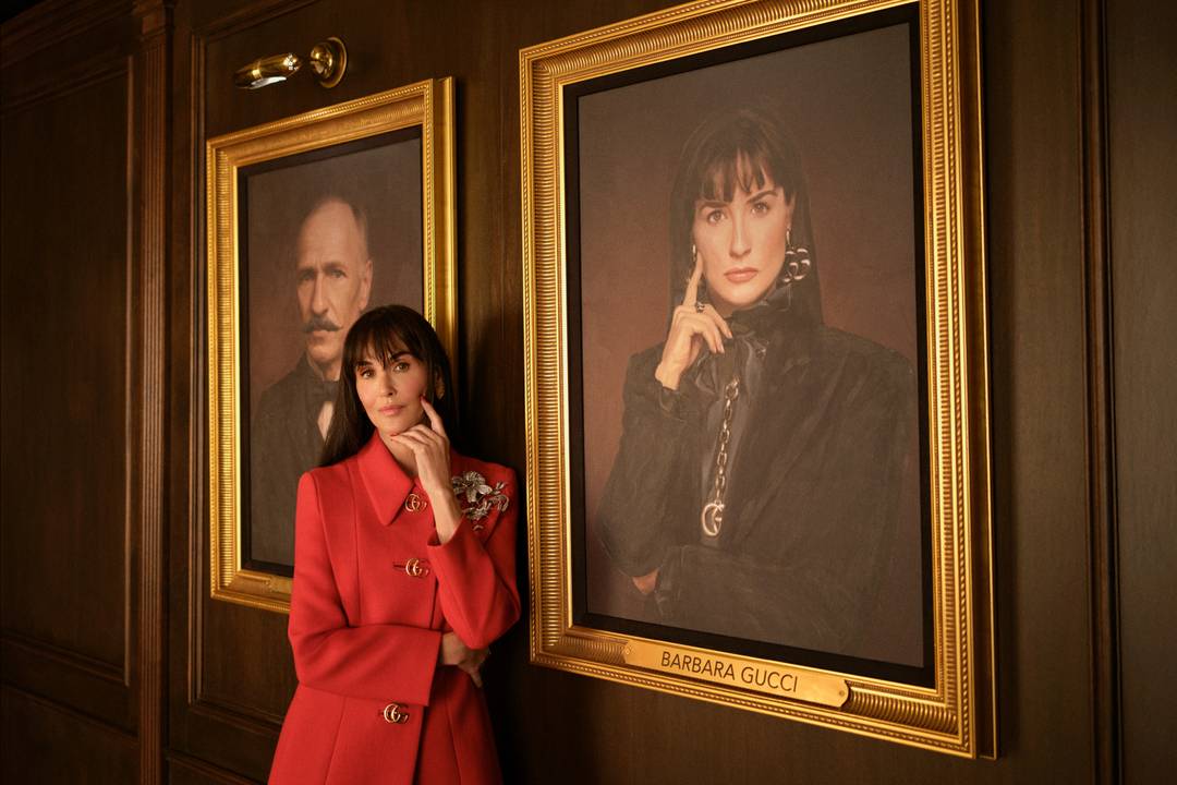 Demi Moore nel ruolo della fittizia Barbara Gucci