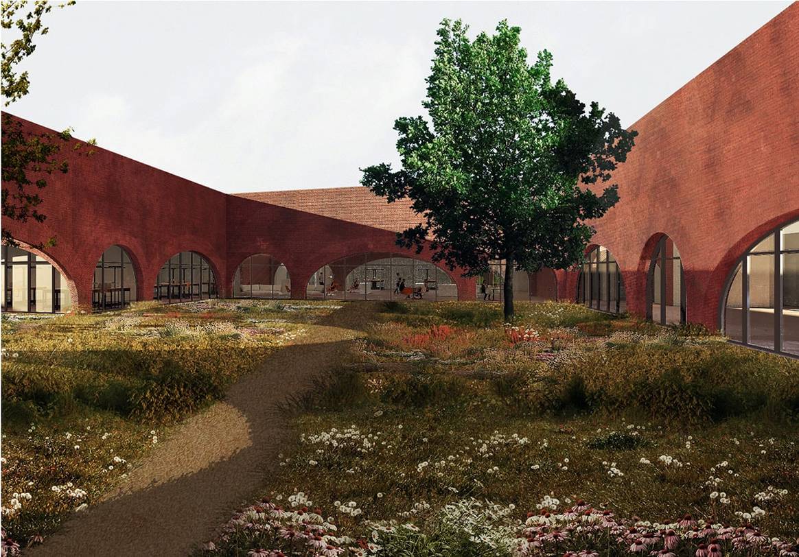 Lina Ghotmeh en Erik Dhont ontwerpen future-proof productie-atelier voor Hermès