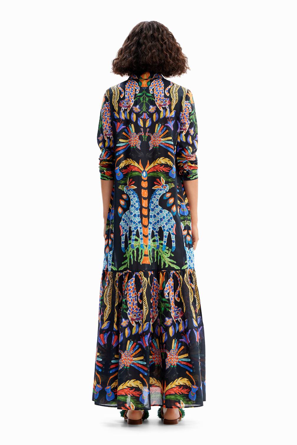 Stella Jean maxi shirt dress | Desigual