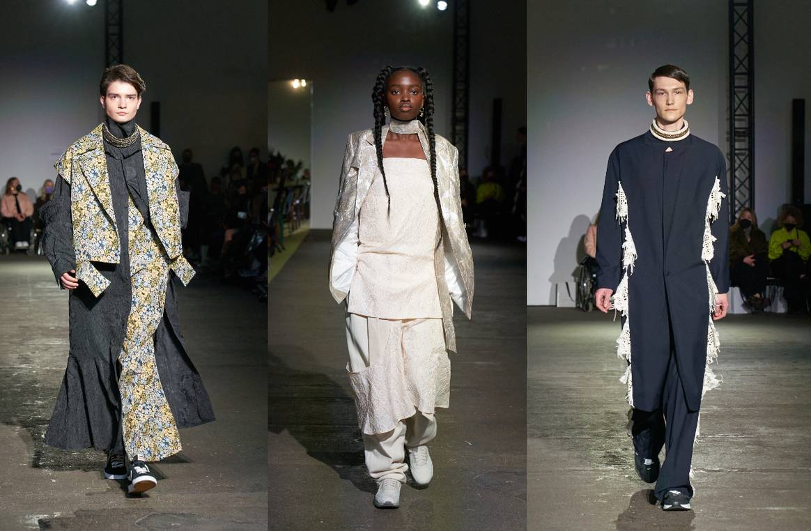 William Fan zeigt seine FW22-Kollektion bei der Berlin Fashion Week. Bild: Thomas Gothier