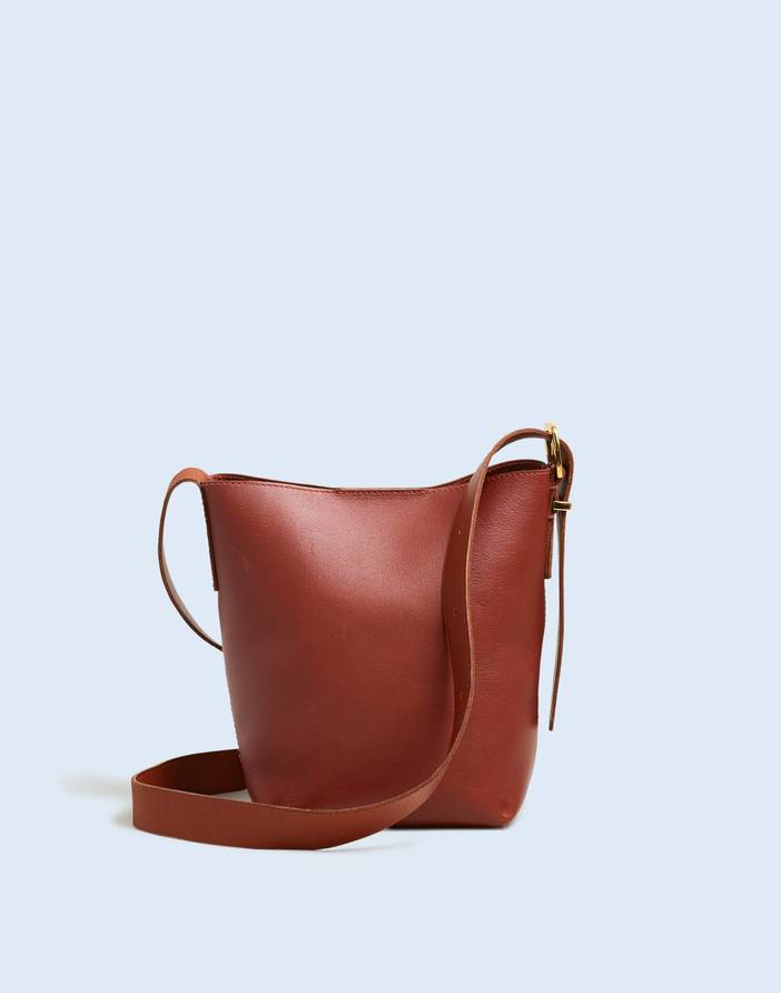 The Essential Mini Bucket Tote in Leather | Madewell