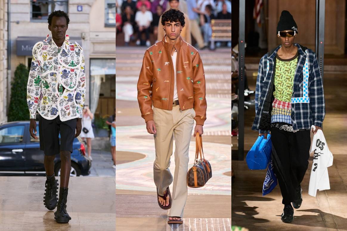 V.l.n.r.: Walter Van Beirendonck, Louis Vuitton und AWGE