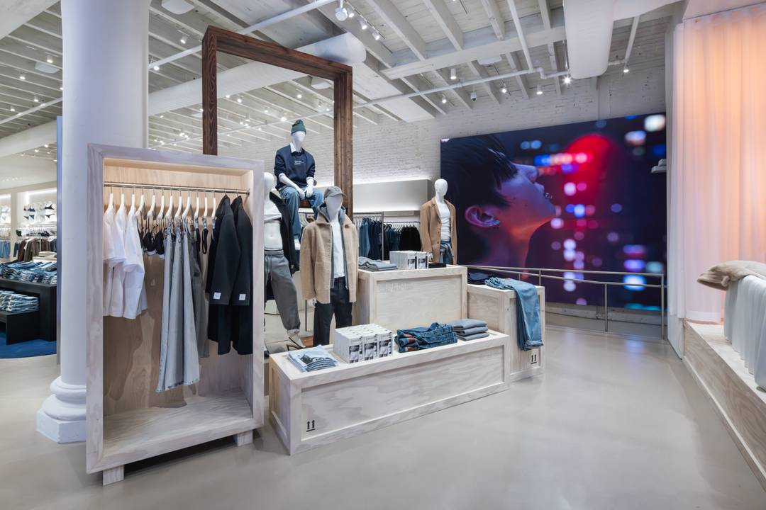 Interior of Calvin Klein's SoHo flagship store