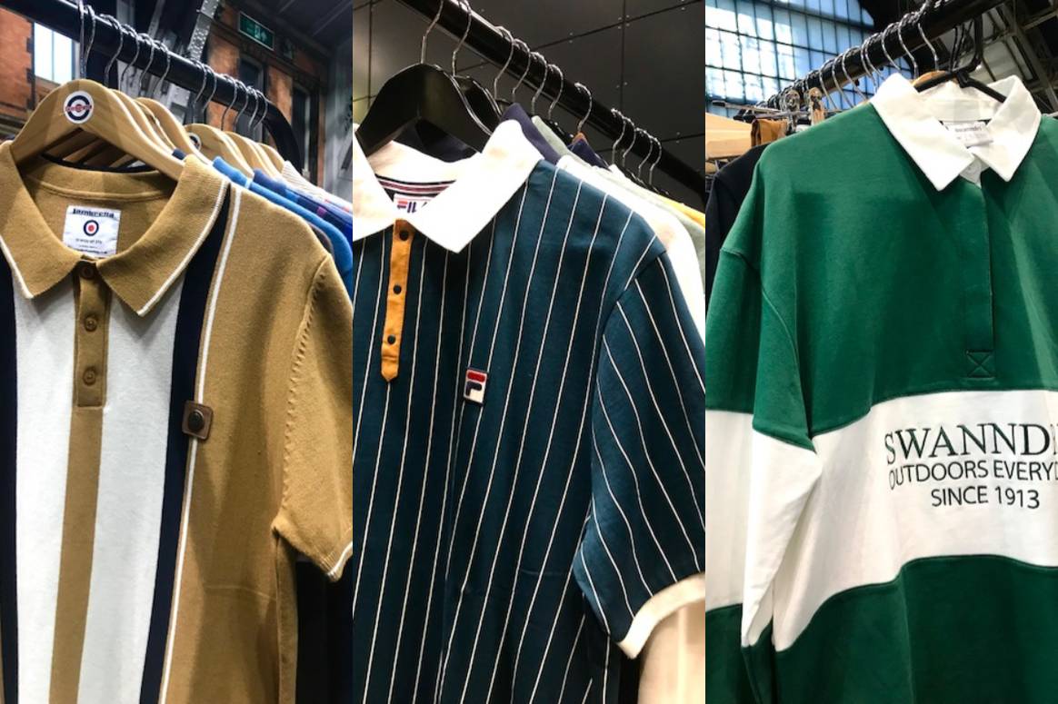 Poloshirts bei Just Around the Corner. (Von links nach rechts) Kollektionen von Lambretta, Fila und Swanndri. Bilder: FashionUnited