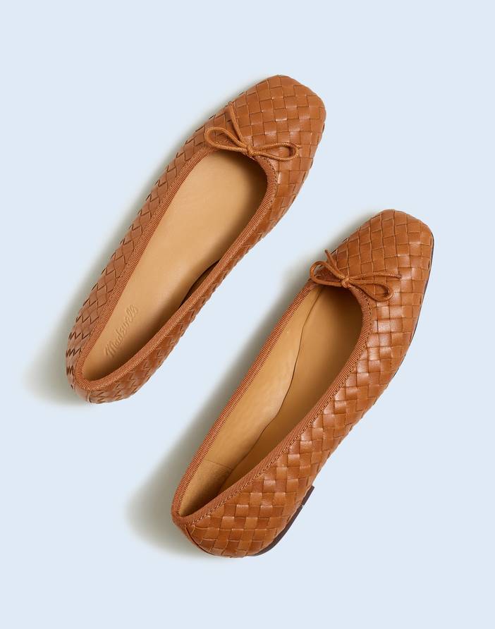 The Anelise Ballet Flat in Woven Leather | Madewell