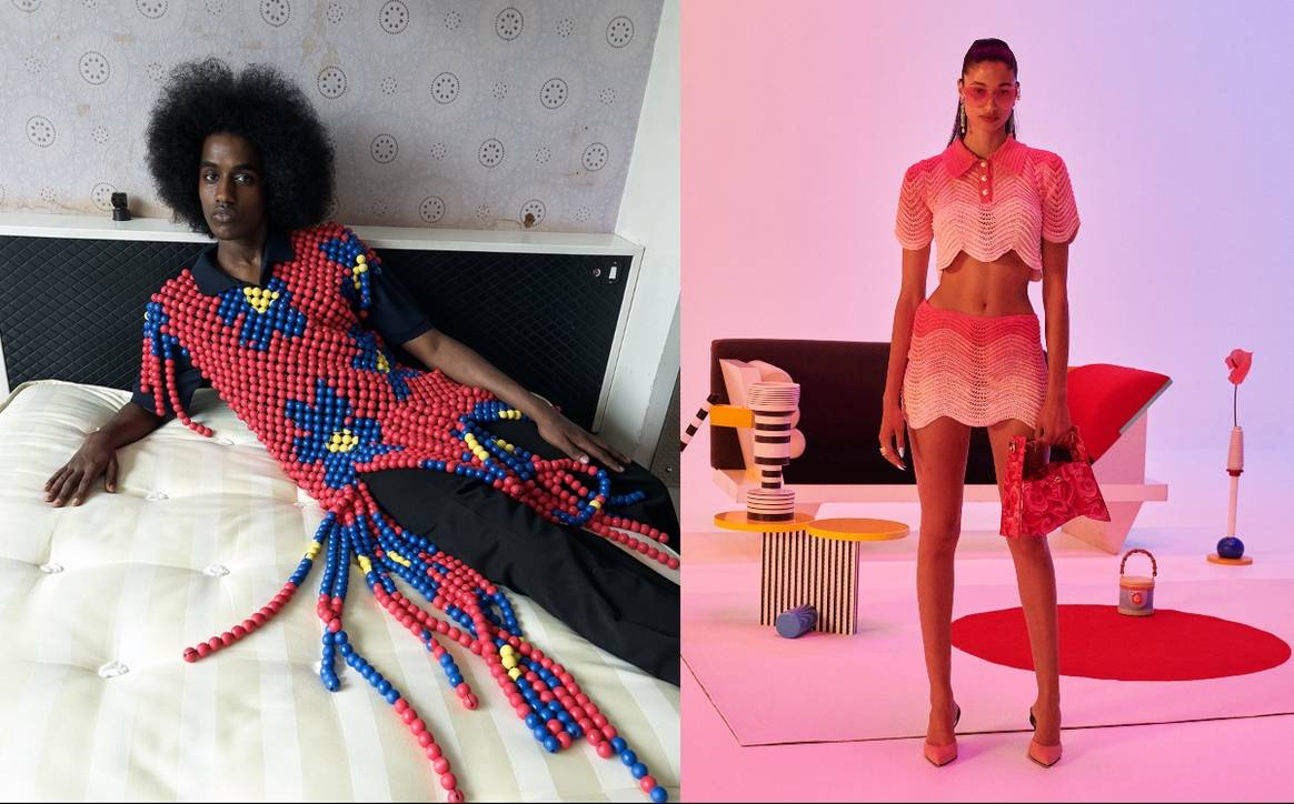 Foto: J.W. Anderson SS22 (links) en Casablanca SS22 (rechts)