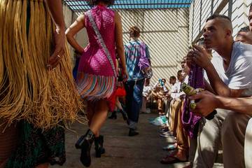 Inmates show off crochet creations in Brazil prison fashion show