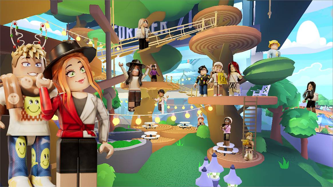 Imagen: Forever 21 Shop City, mundo y experiencia inmersiva creada por Forever 21 en Roblox.