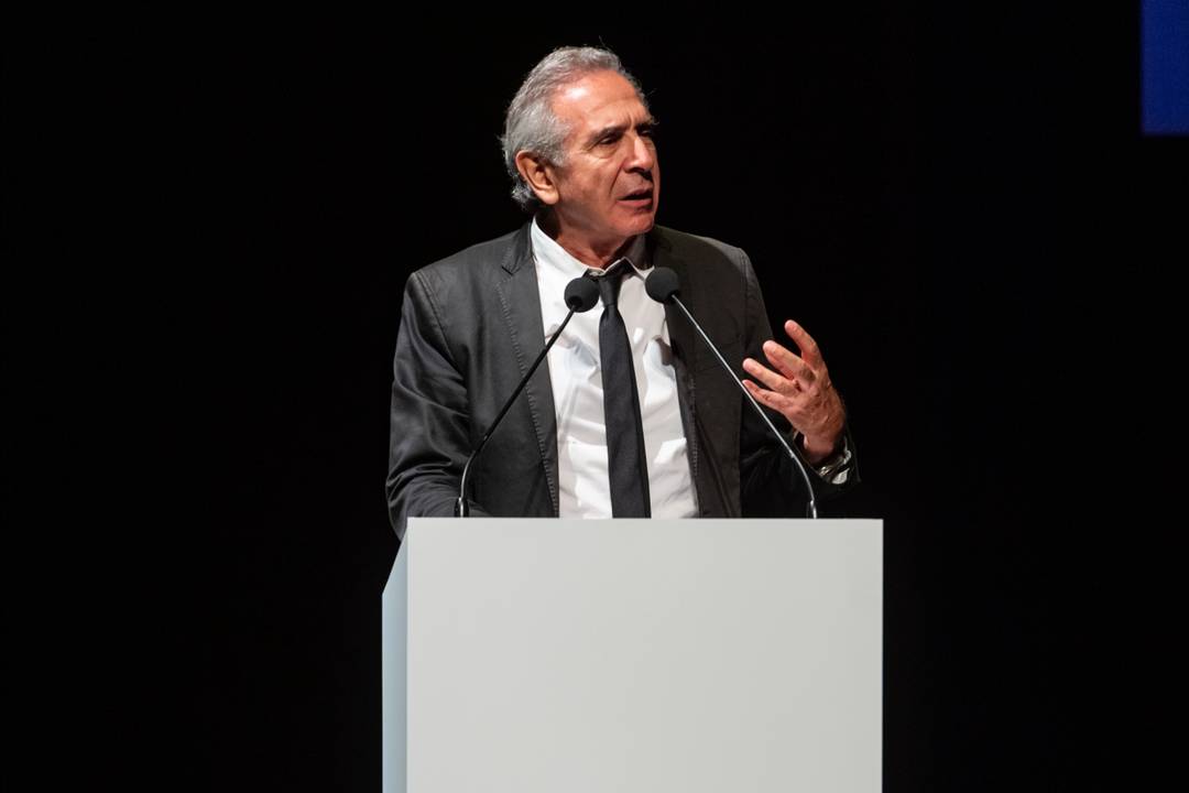 Carlo Capasa, ieri, a Milano durante l'assemblea di Camera della moda
