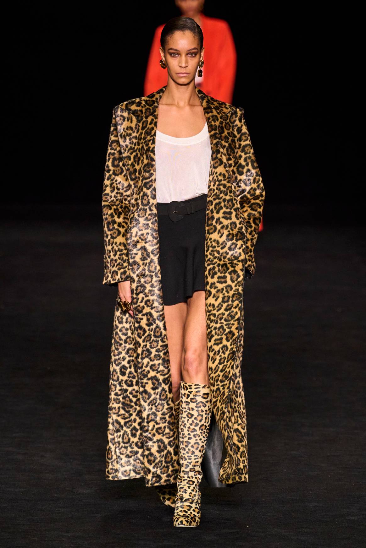 Luisa Spagnoli FW23 animal print coat and boots