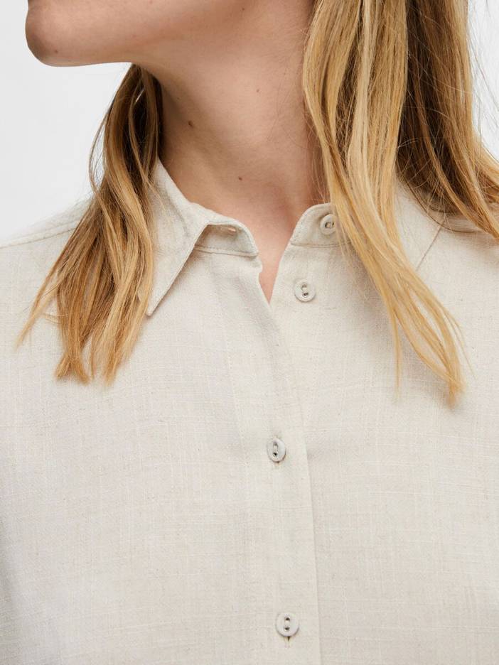 Cropped Overhemd Met Korte Mouwen | Selected-Femme