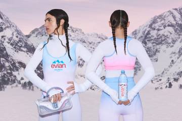 En images : Balmain dévoile une collection de prêt-à-porter avec Evian