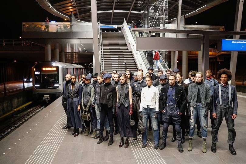 Mode-Metro Richtung G-Star bei der Amsterdam Fashion Week