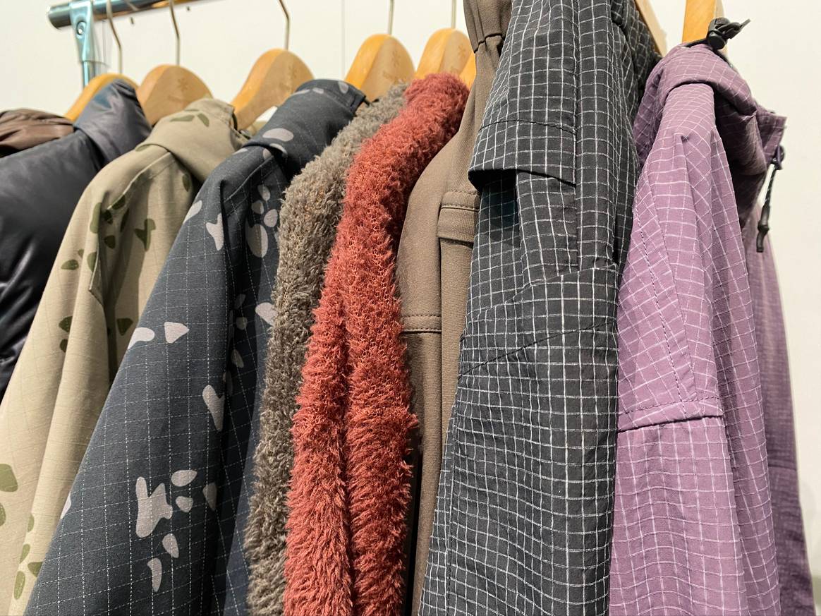 Stoffe aus der Kollektion von Snow Peak.