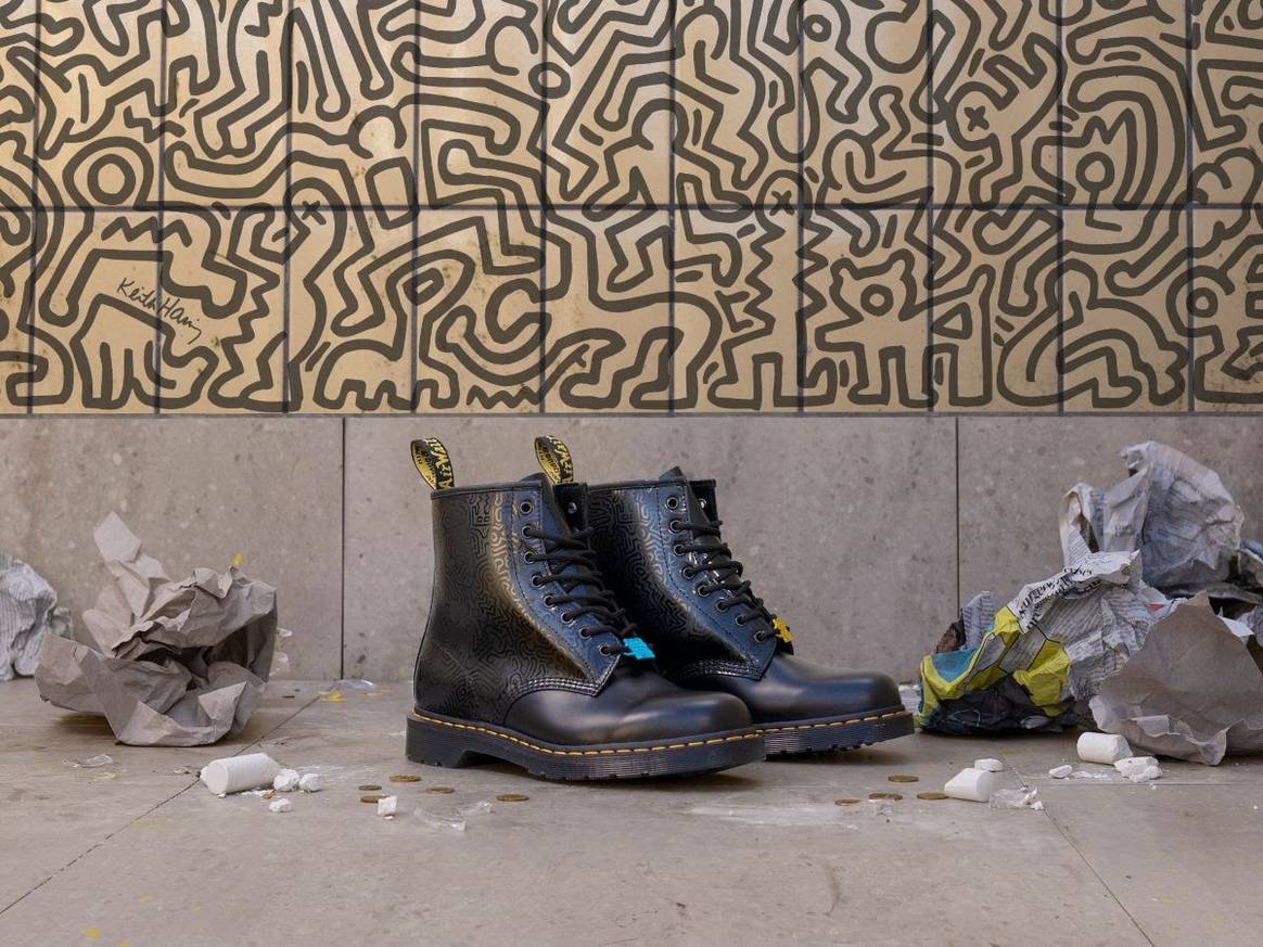 Kunst op schoenen: Dr. Martens x Keith Haring