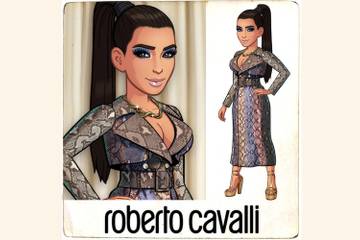 Roberto Cavalli habille les avatars dans le jeu numérique de Kim Kardashian