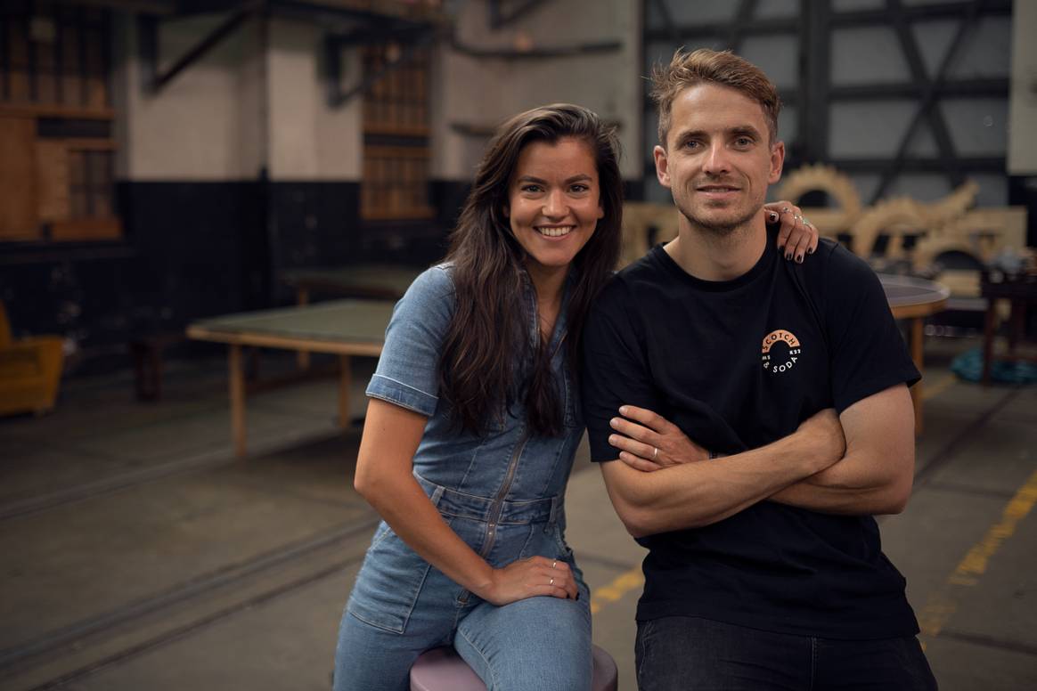 Fundadores de Mended, Agnes Weber y Daan Maasson