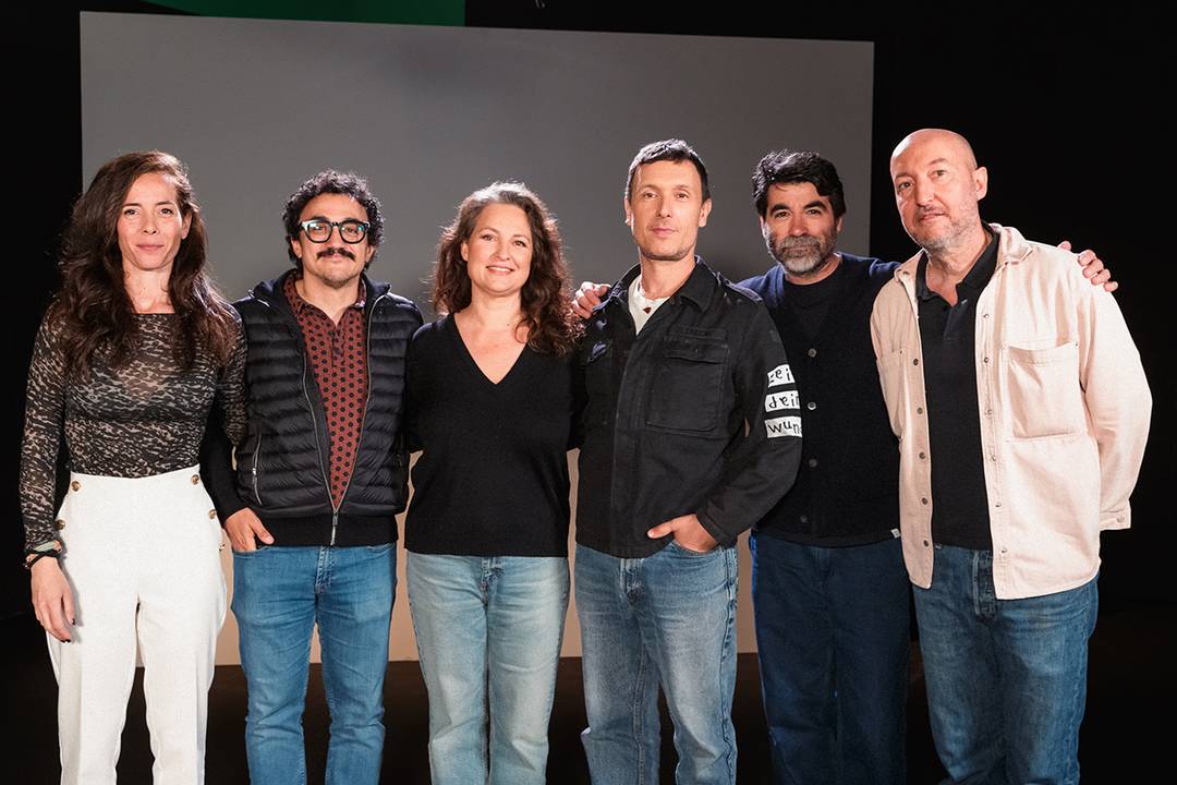 De izq. a dcha., Ángela Gallardo, César Vallejo, Déborah y Gorka Postigo, Rafael Muñoz y Diego Postigo.