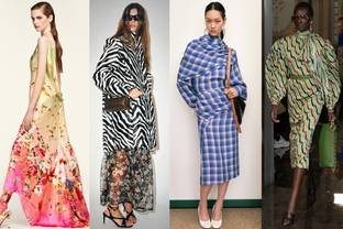 Resort SS26 prints & patterns: 3-D florals, plaids and stripes