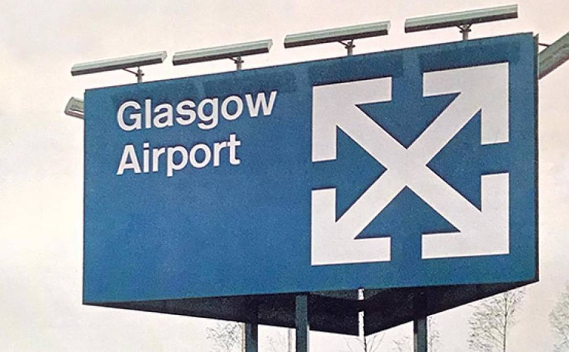 Glasgow Airport logo via Design Week