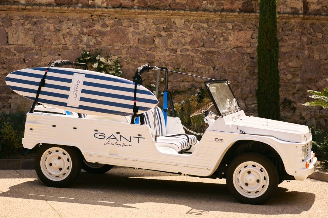 Gant-Branding reicht vom Spiel bis zum Beach-Auto