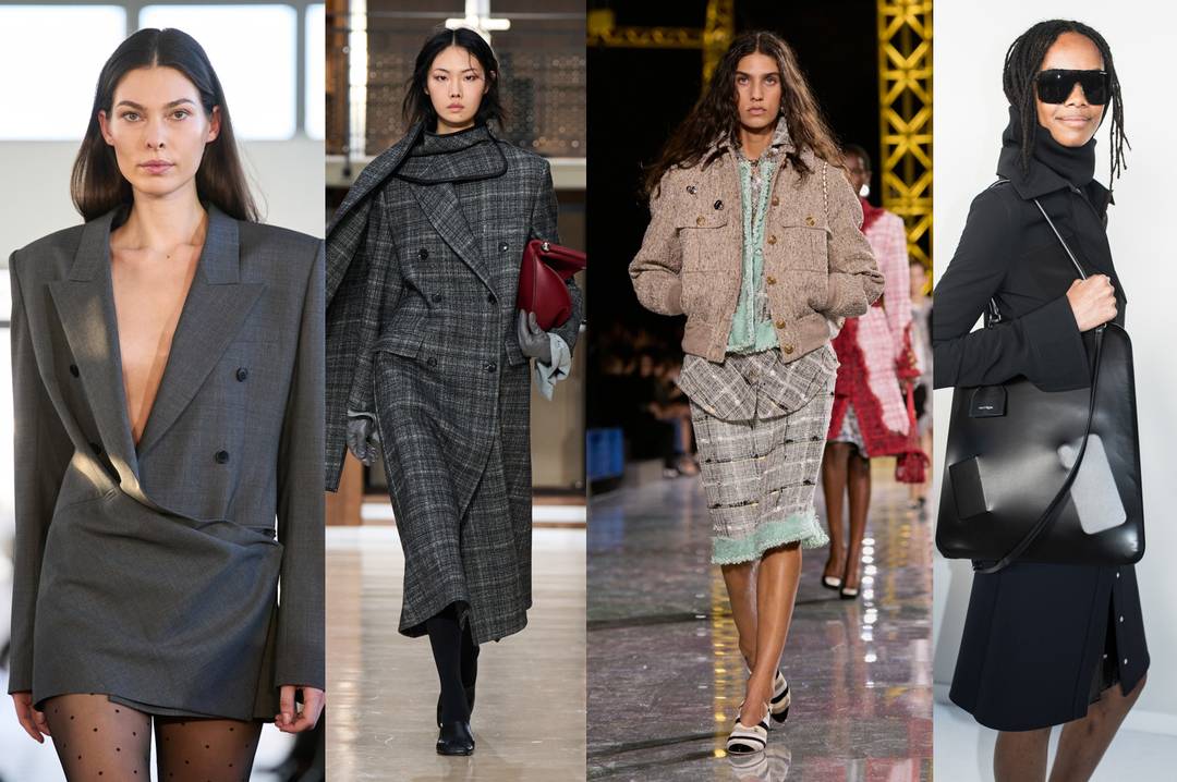 Variation autour de l'archétype de la Parisienne. De gu. à dr. : Burc Akyol, Time, Chanel et Courrèges.