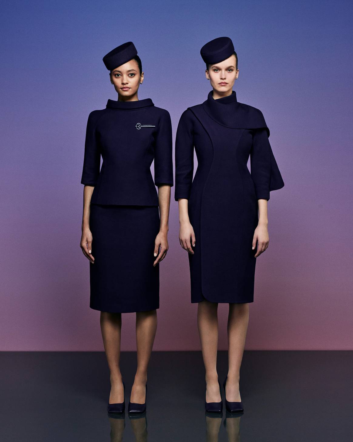 Riyadh Air cabin crew fashion designed by Ashi