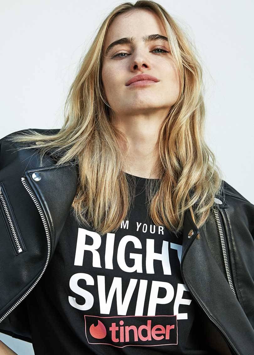 In pictures: Tinder launches T-shirt collection with Stradivarius