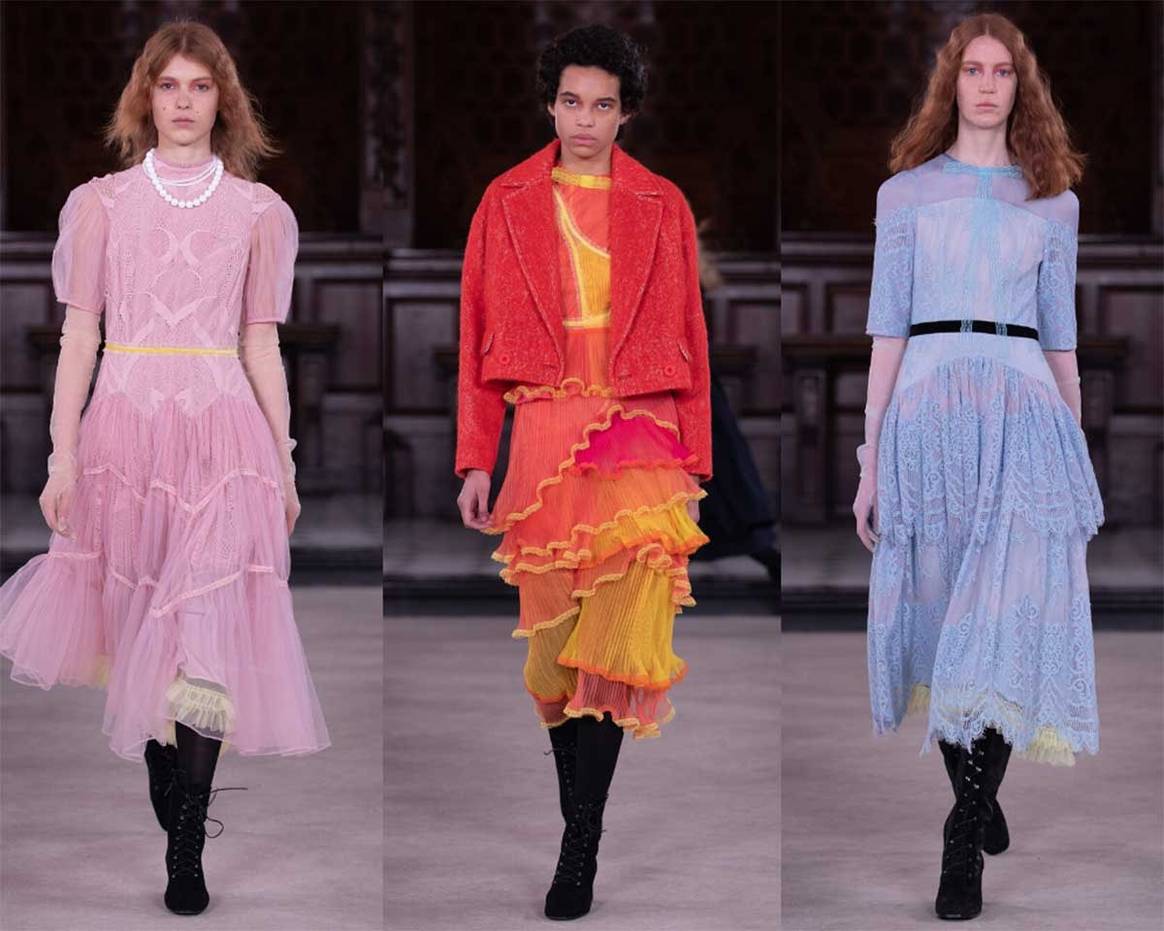 LFW AW20: Tulle, sequins and couture glamour