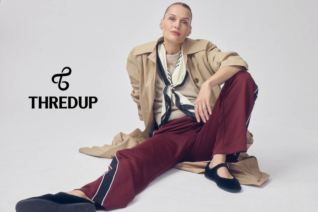 ThredUp rebrand imagery.