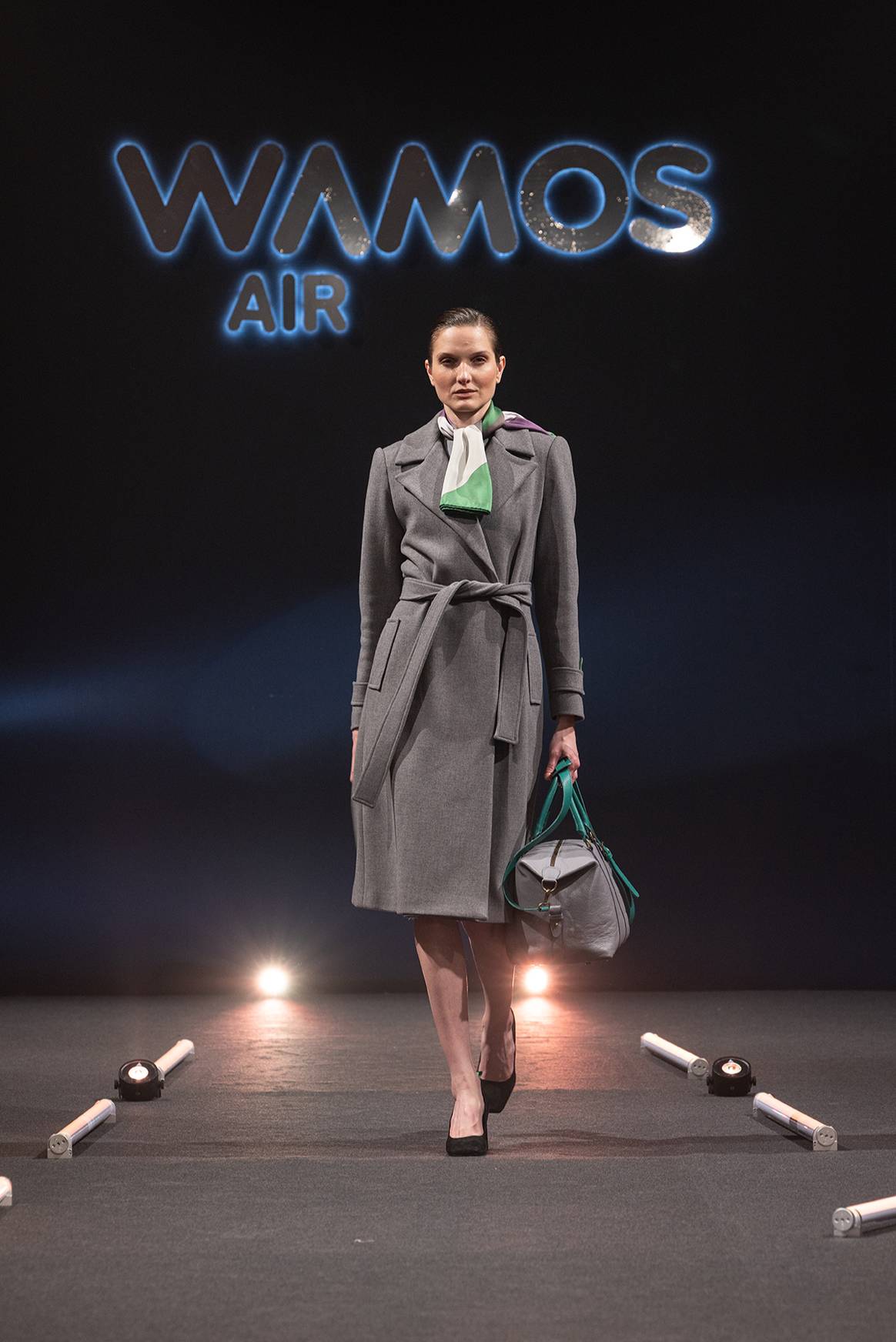 Photo Credits: Desfile de presentación en Madrid de los nuevos uniformes de Wamos Air, diseñados por Juanjo Oliva. Fotografía de cortesía, por Paula Valley.