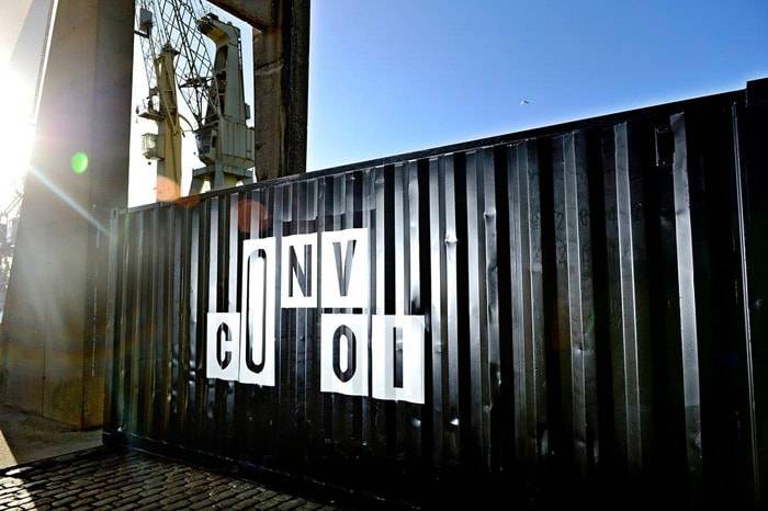 Container shopping village Convoi moet bezoekers verrassen