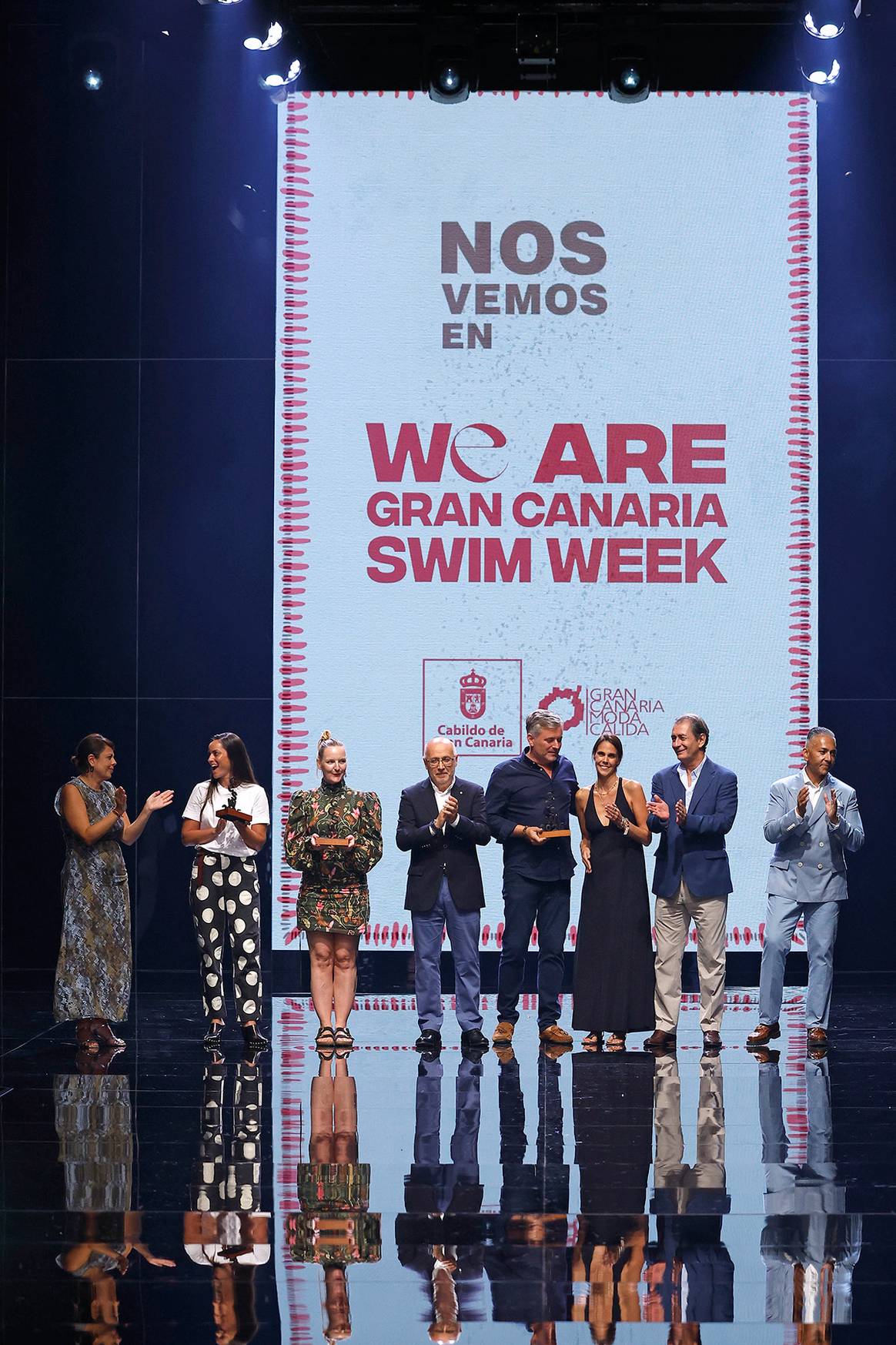 Ceremonia de entrega de los premios a la Mejor Colección Emergente, Mejor Colección Sostenible y a la Mejor Colección de la edición de 2025 de Gran Canaria Swim Week.