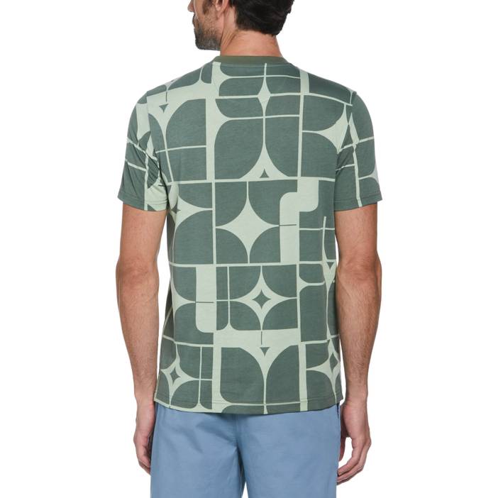 Men's Geometric Print Fashion Short Sleeves T-Shirt | Original Penguin
