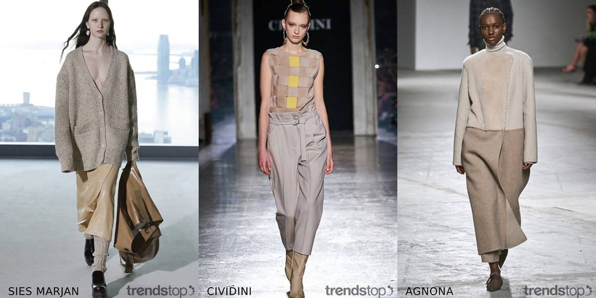 Imágenes cortesía de Trendstop, de izquierda a derecha: Sies
Marjan, Cividini, Agnona, todas de la colección Otoño / Invierno 2020-21