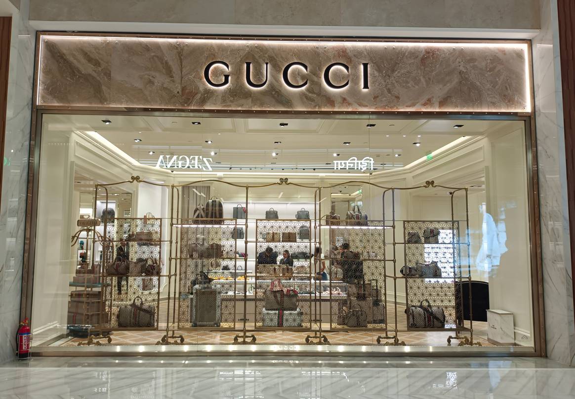 Gucci-Boutique in der Jio World Centre Mall in Mumbai.