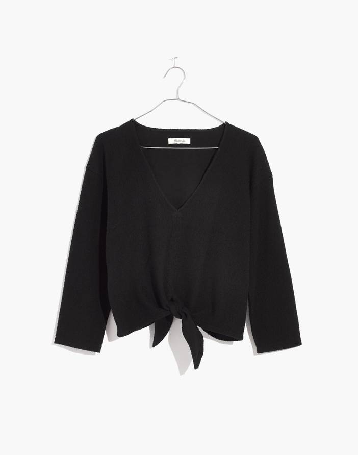 Textured Tie-Front Top | Madewell