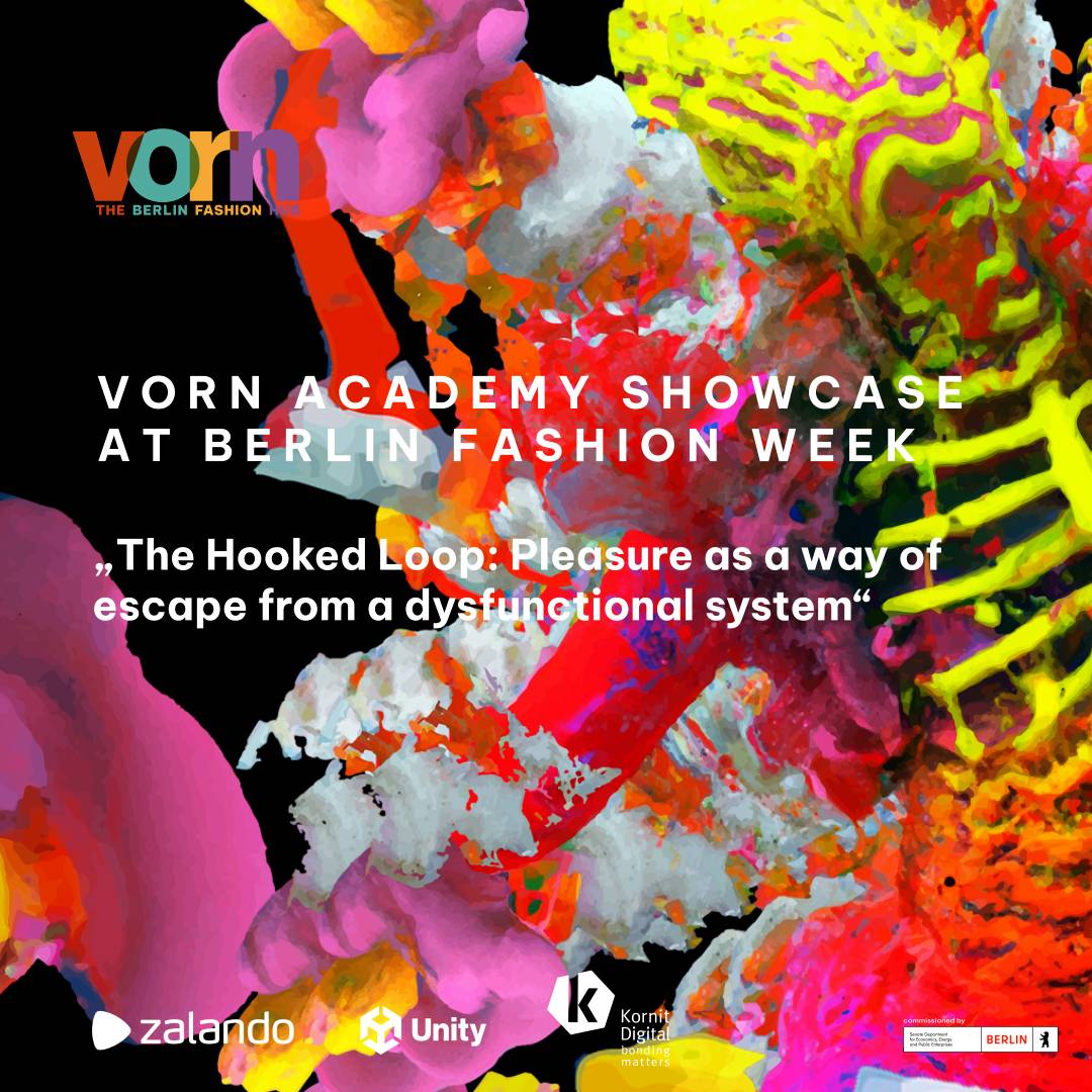 Ausstellungsposter der Vorn Academy. Foto: Vorn -  The Berlin Fashion Hub