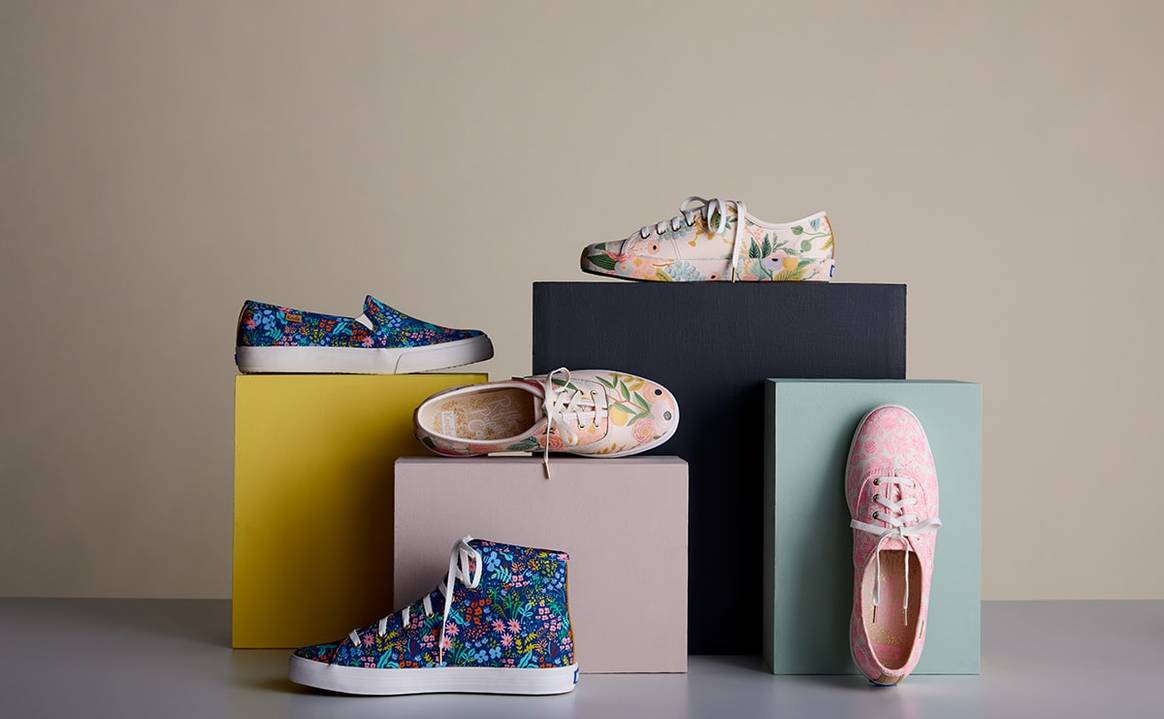 Keds reintroduces vintage styles in new collaboration with Rifle Paper Co.