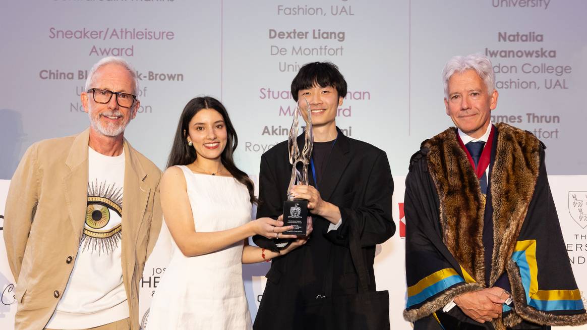 Dexter Liang and Meriem El Ouarrad, joint winners of the Cordwainers Footwear Award 2025