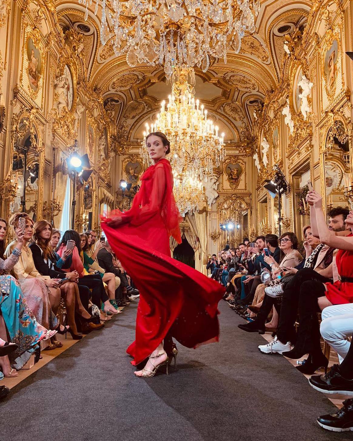 Interior del Palacio de Santoña durante una edición de Atelier Couture.