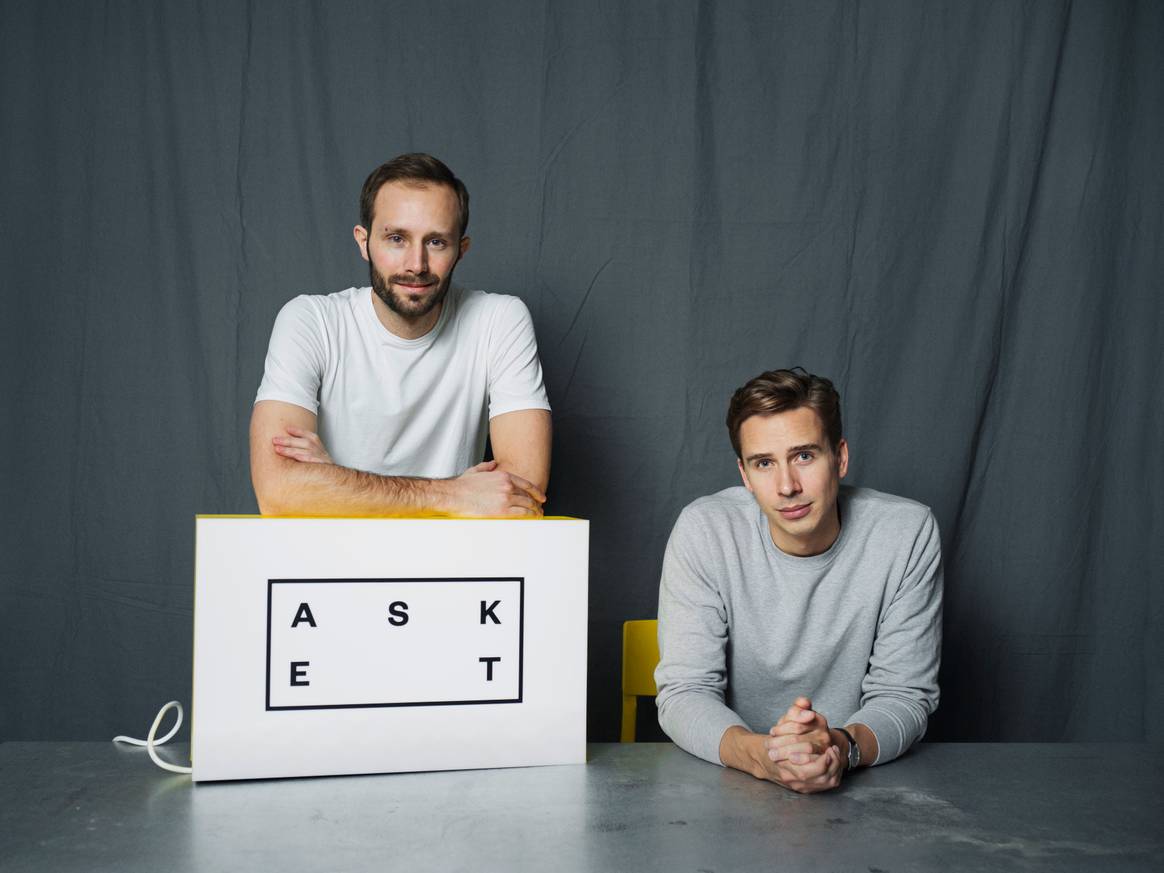 Credits: De oprichters van Asket van links naar rechts: Jakob Dworsky en August Bard Bringéus. Afbeelding: Asket