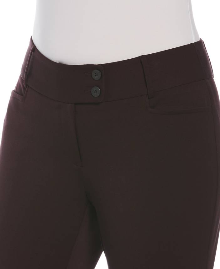 Women's Gabardine Bootcut Pants Short - Curvy Fit, Plus Size | Rafaella